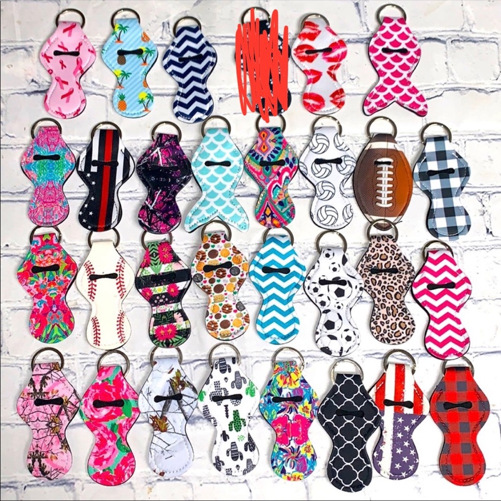 Essential oil roller or chapstick keychain NEW